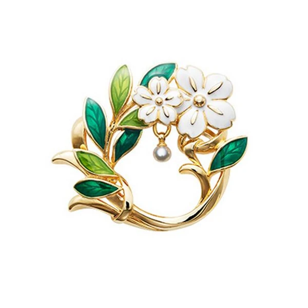 Женская эмалированная Брошь В Виде Цветка|brooch pins|jewelry pinpins women |
