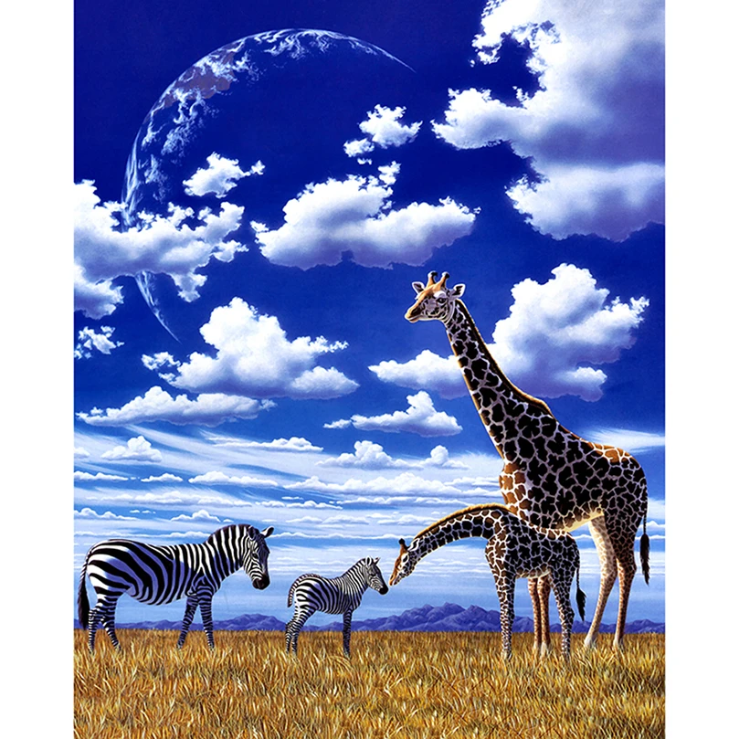 

Cloud and giraffe 5D Full Diamond Painting Cross Stitch diy Diamond Embroidery kits Diamond Mosaic picture Home decor gift AS129