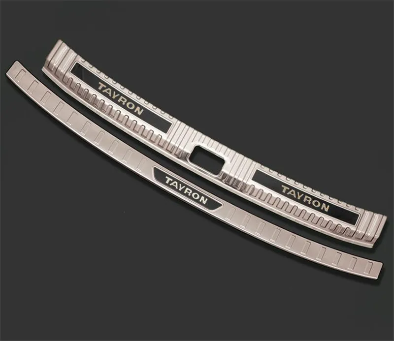 

stainless steel car Rear Bumper Protector Sill Car styling For Volkswagen TAYRON 2019 Car accessories