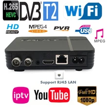 Мини DVB-T2 H.265/HEVC Полный совместимый DVB-T/H264 наземный цифровой приемник для Германии, Нидерландов, Чешской Европы