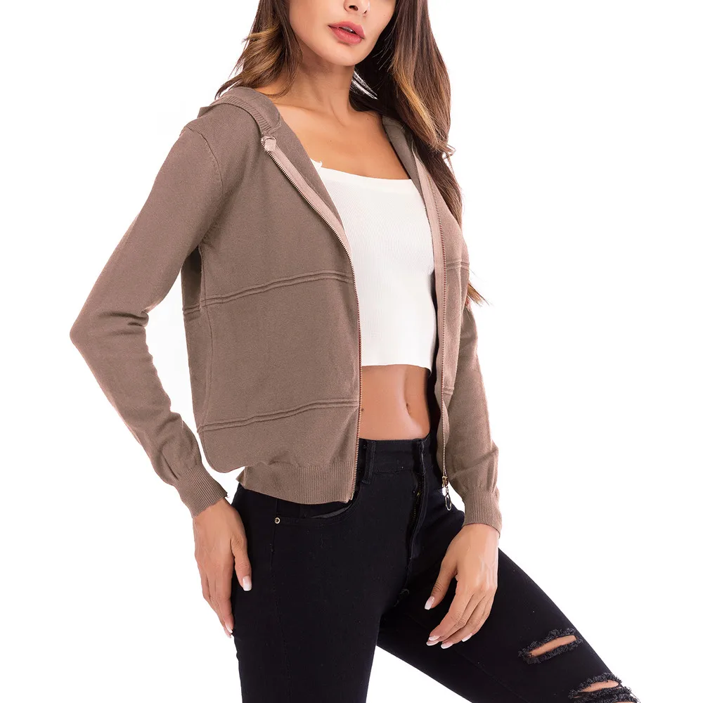 Верхняя одежда и пальто Куртки Для женщин Повседневное одноцветное шаль свободные длинные рукав «летучая мышь» сшить карман кардиган пальто и куртки Для женщин 2018Sep29