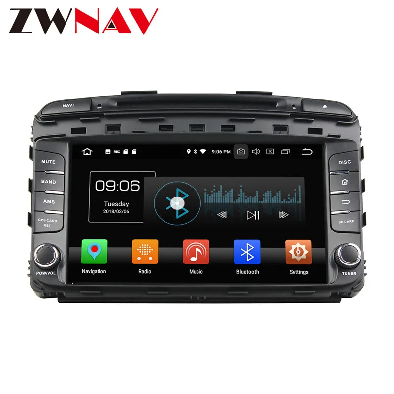 Excellent IPS Screen Android 8.0 4+32G Car multimedia Player head unit For Kia SORENTO 2015 GPS Navigation Radio Free Maps auto stereo BT 12