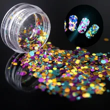 1 коробка Роза для рукоделия красный светло-синий золотое кольцо блестки красочный акриловый порошок кристалл полимер дизайн ногтей строитель Ложные советы ногтей
