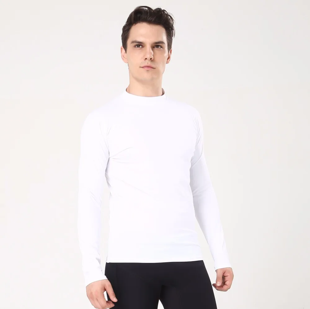 Realon White Rashguard мужские женские купальники с длинными рукавами Топ UPF 50+ Солнцезащитная рубашка для плавания дайвинга сёрфинга пляжные купальники на день