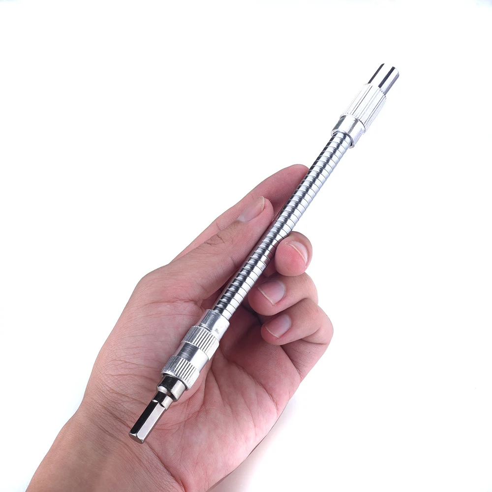 200//300//400mm 1//4/" Hex Flexible Extension Screwdriver Drill Bit Holder Link HOT