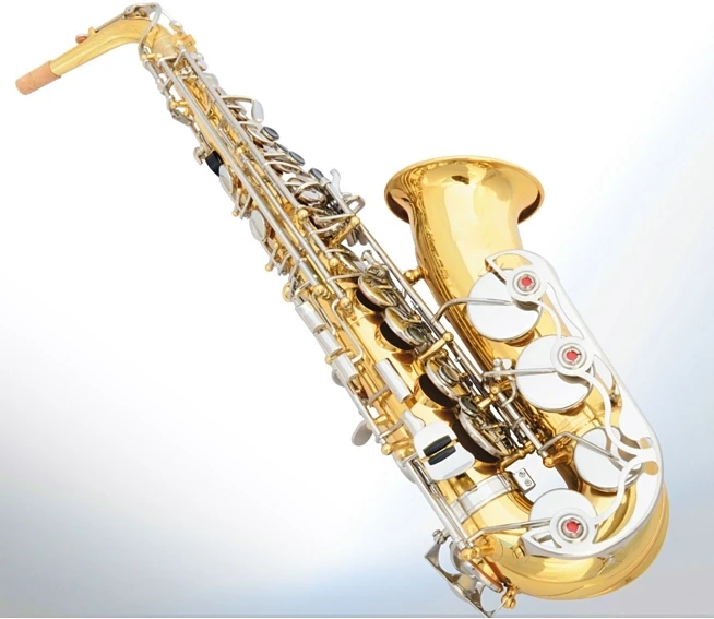 Alto Saxophone Nickel plated keys Lacquer Body Chinese Pads with Case Musical Instruments | Спорт и развлечения