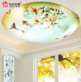 

Free shipping dining room decaration ceiling light chinese style personality colored drawing bedroom lights D300/400/500MM