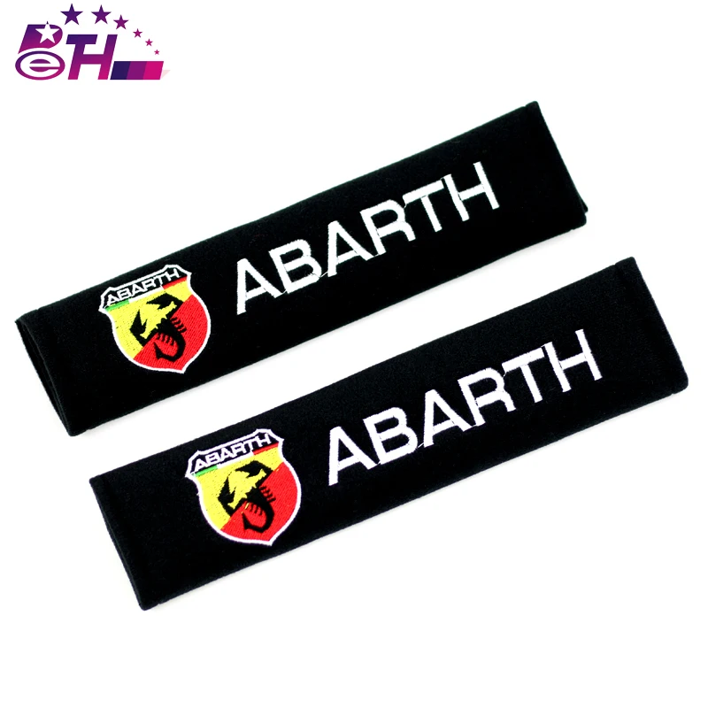 

2pcs Seat Belt Cover Shoulder Pads car seat belt shoulder pad case for fiat punto abarth 500 stilo ducato palio bravo doblo