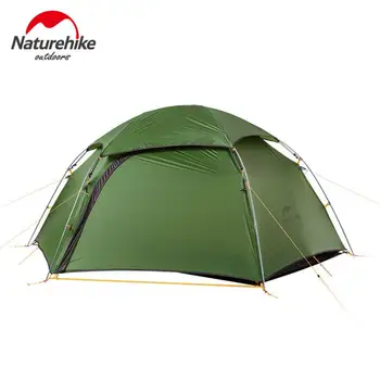 

NatureHike Ultralight Camping Tent Aluminum Pole 20D Waterproof Tents 2 Perosn Outdoor 4 Season Hiking Tent Tourist NH17K240-Y