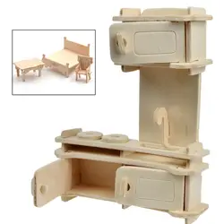M89C34Pcs кукольный домик 3D мебели головоломки весы Миниатюрные модели DIY интимные аксессуары комплект