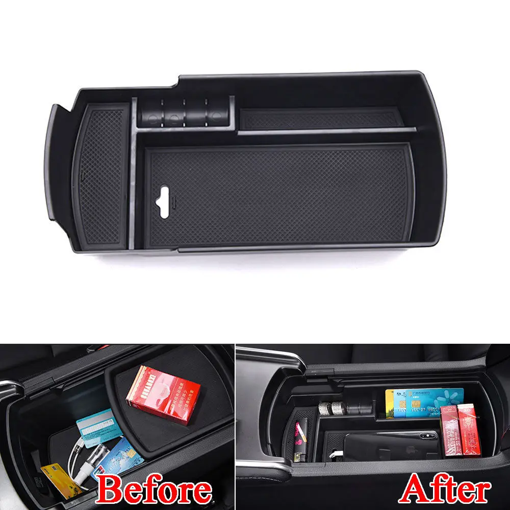 

Fit For Honda 10th Accord 2018 1pc ABS Center Console Armrest Storage Box Organizer Case Tray Black Car Styling Accessories