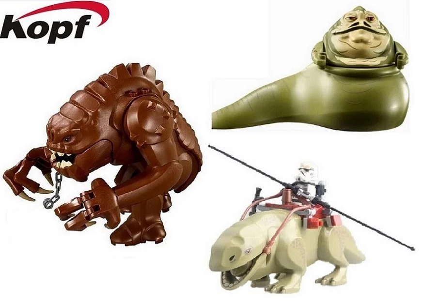 

PG629 PG634 PG26 Buillding Blocks Action Space Wars Legacy Collection Jabba's Rancor Smaug Assemble Single Model Toys