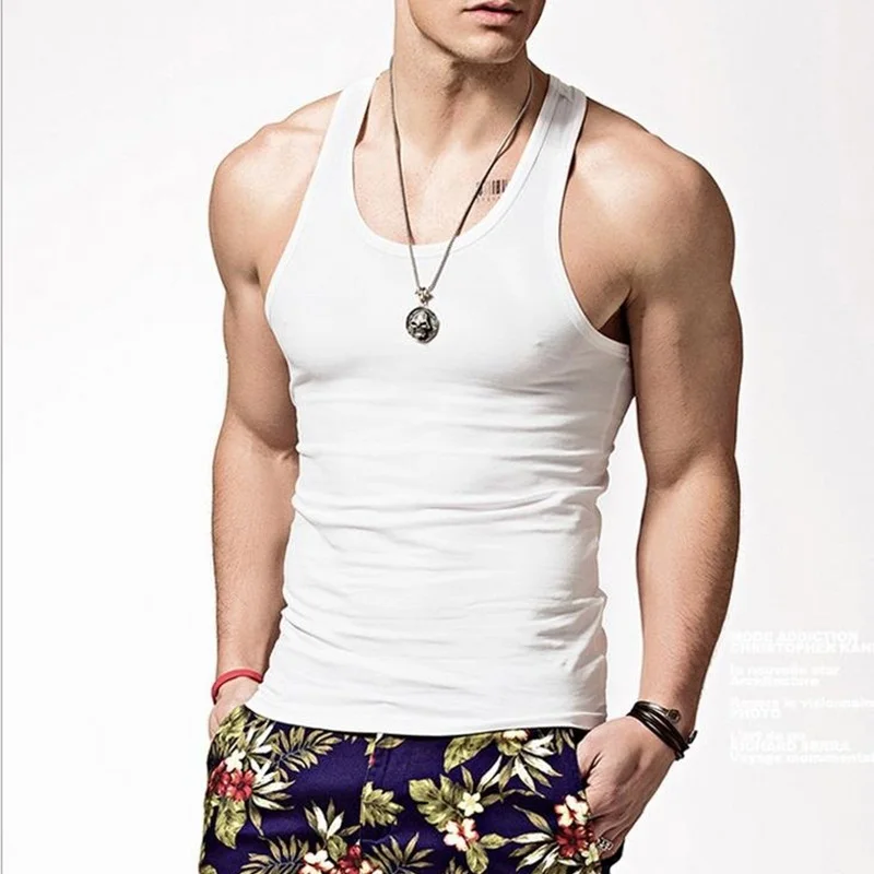 Camisetas sin mangas de marca para hombre, Camiseta deportiva sin mangas Lisa para hombre, Camiseta deportiva sin mangas de hilo, gran oferta