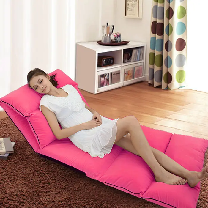 Foldable Chaise Lounge Chairs Sofa Bed Tatami Beanbag Balcony Chaise Lounge Chairs Sofa Bed Tatami