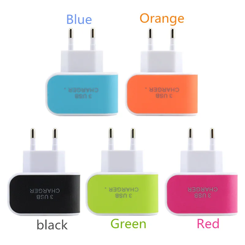 

Fuloophi 5V 1A EU Plug 3 Ports Multiple Wall USB Smart Charger Adapter Mobile Phone Device Fast Charging for iPhone iPad