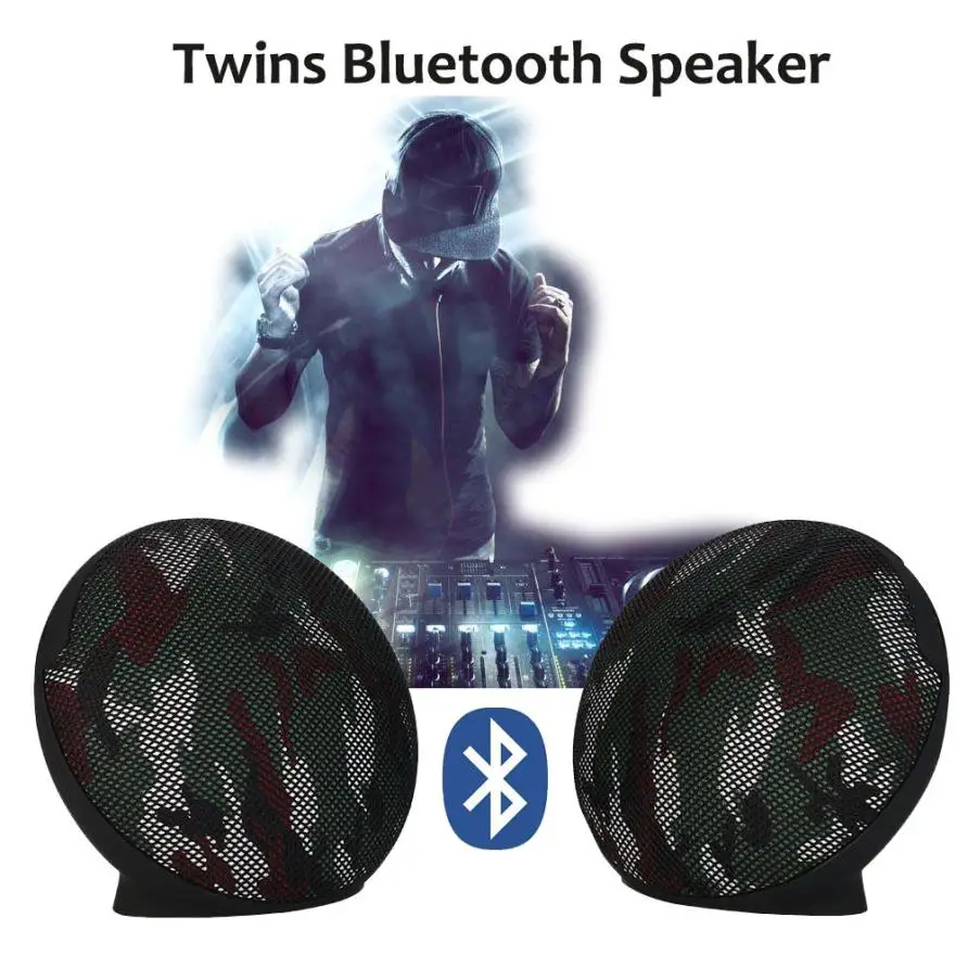 Близнецы Bluetooth Динамик Super Bass стерео Беспроводной Динамик Портативный Беспроводной Динамик стерео Hi-Fi Коробки z1101 челнока