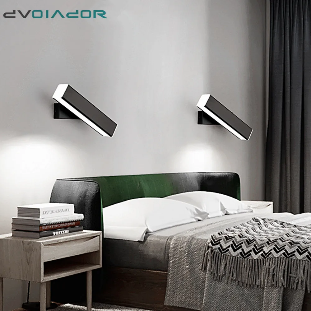 Lâmpada de Parede Alumínio ao ar Parede para Escadas Luz do Banheiro Nórdico Moderno Livre Indoor Ip65 Girado Luz Quarto Cabeceira Led