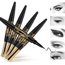 NOVO бренд тонкий черный карандаш для век жидкая подводка для глаз гладкие линии прочный водонепроницаемый легко использовать стойкий не обесцвечивание