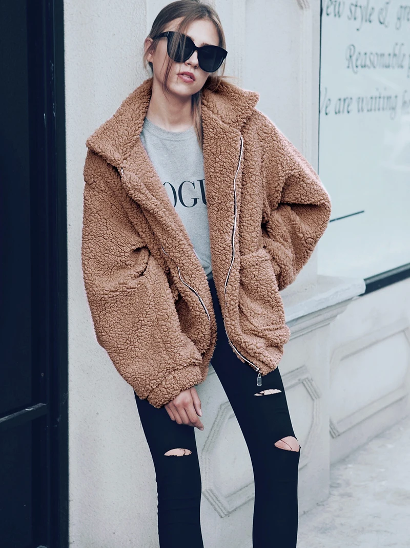 fuzzy long jacket