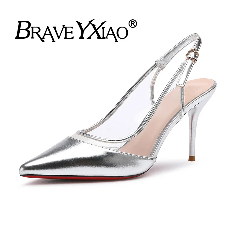 2019 Spring Summer High Heels Woman Wedding Shoes Pointed toe Women Pumps Sexy Ladies Super High Heel Gold Silver B063