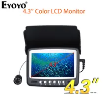 Eyoyo Original 15M 1000TVL Fish Finder Underwater Ice Fishing Camera 4 3 LCD Monitor 8 LED
