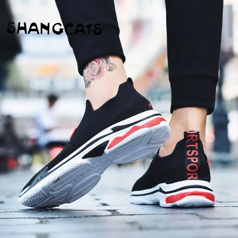 Men Sneakers Men Knit Upper Breathable Sport Shoes Men Chunky Shoes High Top Running Shoes For Men Sports Shoes For Students Men Sneakers Men Knit Upper Breathable Sport Shoes Men Chunky Shoes High Top Running Shoes For Men Sports Shoes For Students