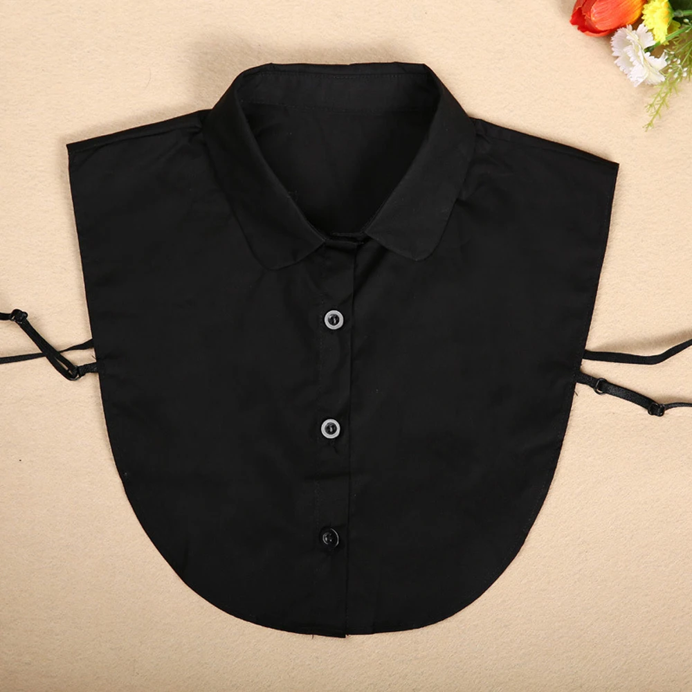 

2019 Shirt Fake Collar White Black Blouse Vintage Detachable Lace False Collars Necktie Women Men Clothes Accessories