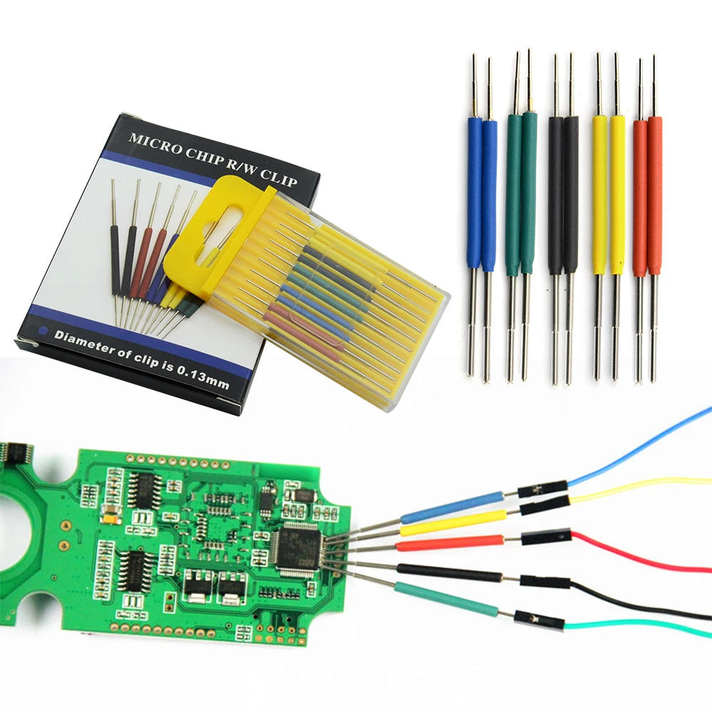 

Micro IC clamp 10pcs/set SOP/SOIC/TSSOP/TSOP/SSOP/MSOP/PLCC/QFP /TQFP/LQFP/ SMD IC test chip pin mini chips adapter socket