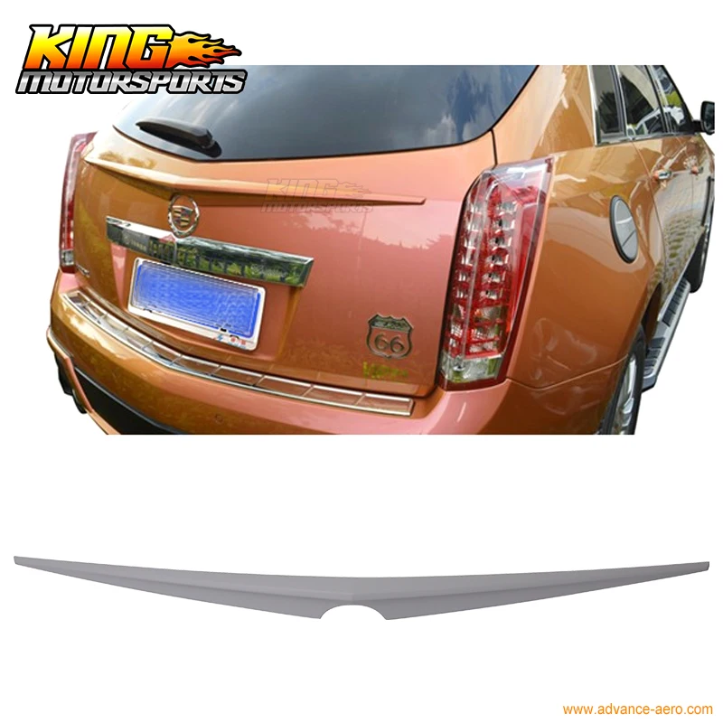 For 2010 2016 Cadillac SRX Rear Trunk Spoiler Unpainted ABSin License