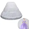 Enaguas para boda Crinoline Slip, 3 aros, una capa, encaje para niños, flor elegante, para niña vestido de novia, falda interior, cintura elástica ► Foto 2/5