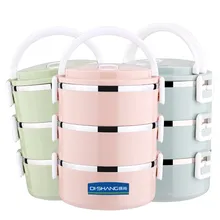 Изоляционный контейнер из нержавеющей стали Bento Boxs креативный японский стиль термоконтейнер для хранения еды школьный детский контейнер для еды с приборами