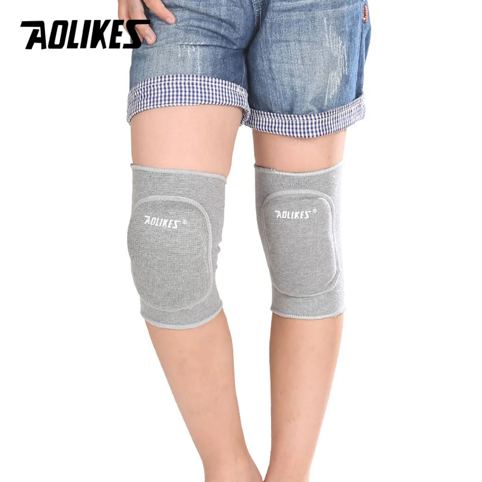 AOLIKES 1 Pair Kids Thick Sponge Knee Support Dance Volleyball Tennis Knee Pads Sport Gym Kneepads Children Knee Protection