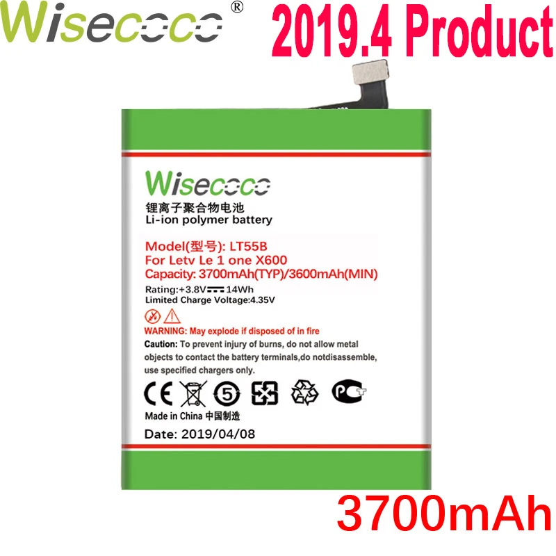 

WISECOCO 4250mAh LT55B Battery For Letv Le 1 One X600 X660 Phone In Stock Latest Production High Quality Battery+Tracking Number