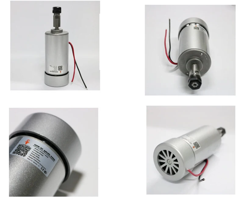 LD52GF-300W DC48V 6A 230mN. м 12000 об/мин с воздушным охлаждением Электрический Шпиндельный двигатель для шпиндель для гравировочной машинки