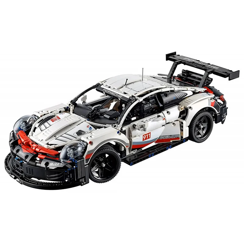 

1620PCS White 911 RSR Super Racing Car Model Building Blocks Compatible Bricks Educational Tos For Kids Birthday Gifts