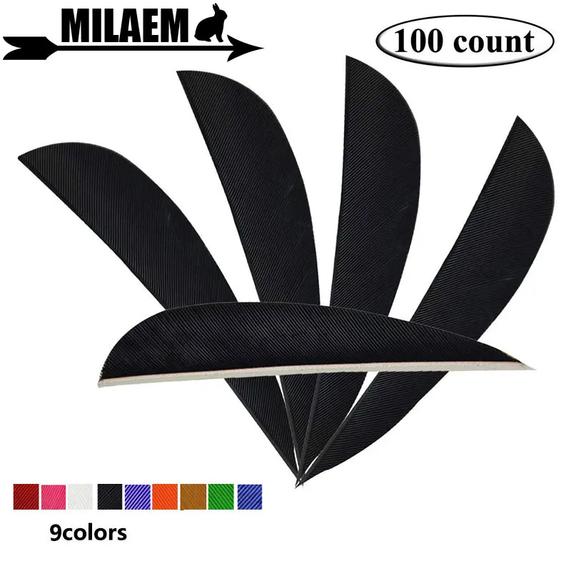 

100pcs Archery 3inch Turkey Feather Arrow Vanes Arrow Fletching Right Wing Outdoor Shooting Hunting Arrow Accessories