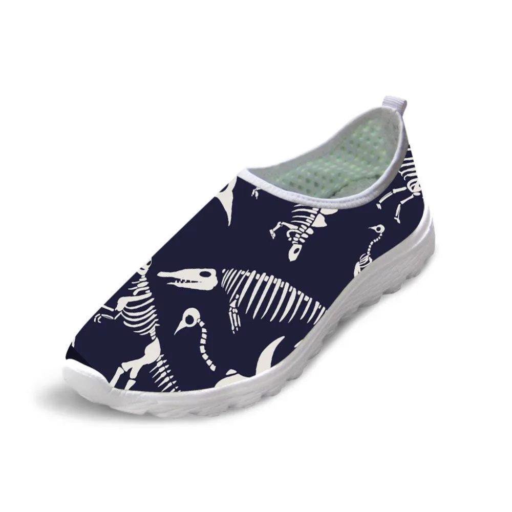 

Men's Casual Shoes Skull Print Sneakers Breathable Summer Walking Slip On Lightweight Men Flats Sapato Masculino Male