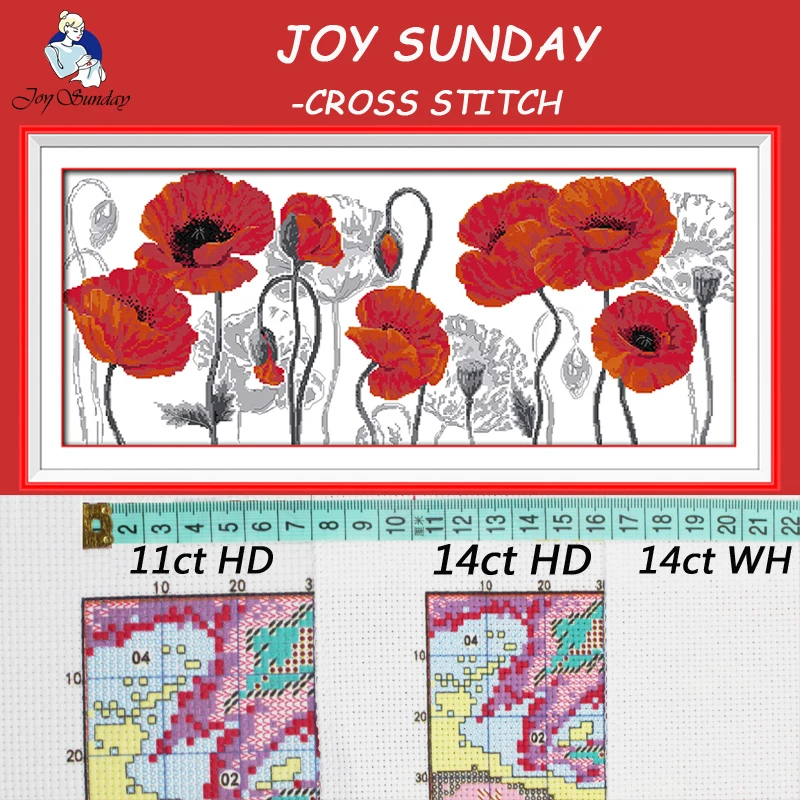 JOY SUNDAY вышивка DIY DMC Вышивка крестиком наборы для вышивки в комплекте красивые