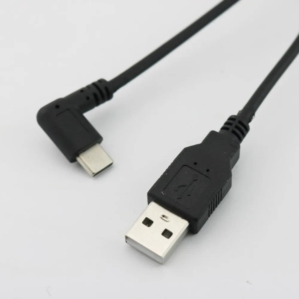 1 шт. Спиральный USB 3,1 C-type Мужской Угловой к USB 2,0 A штекер Зарядный Кабель-адаптер Шнур 1,5 м 5 футов