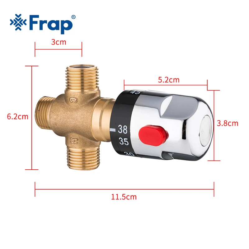 Frap Brass Thermostatic Mixing Valve Bathroom