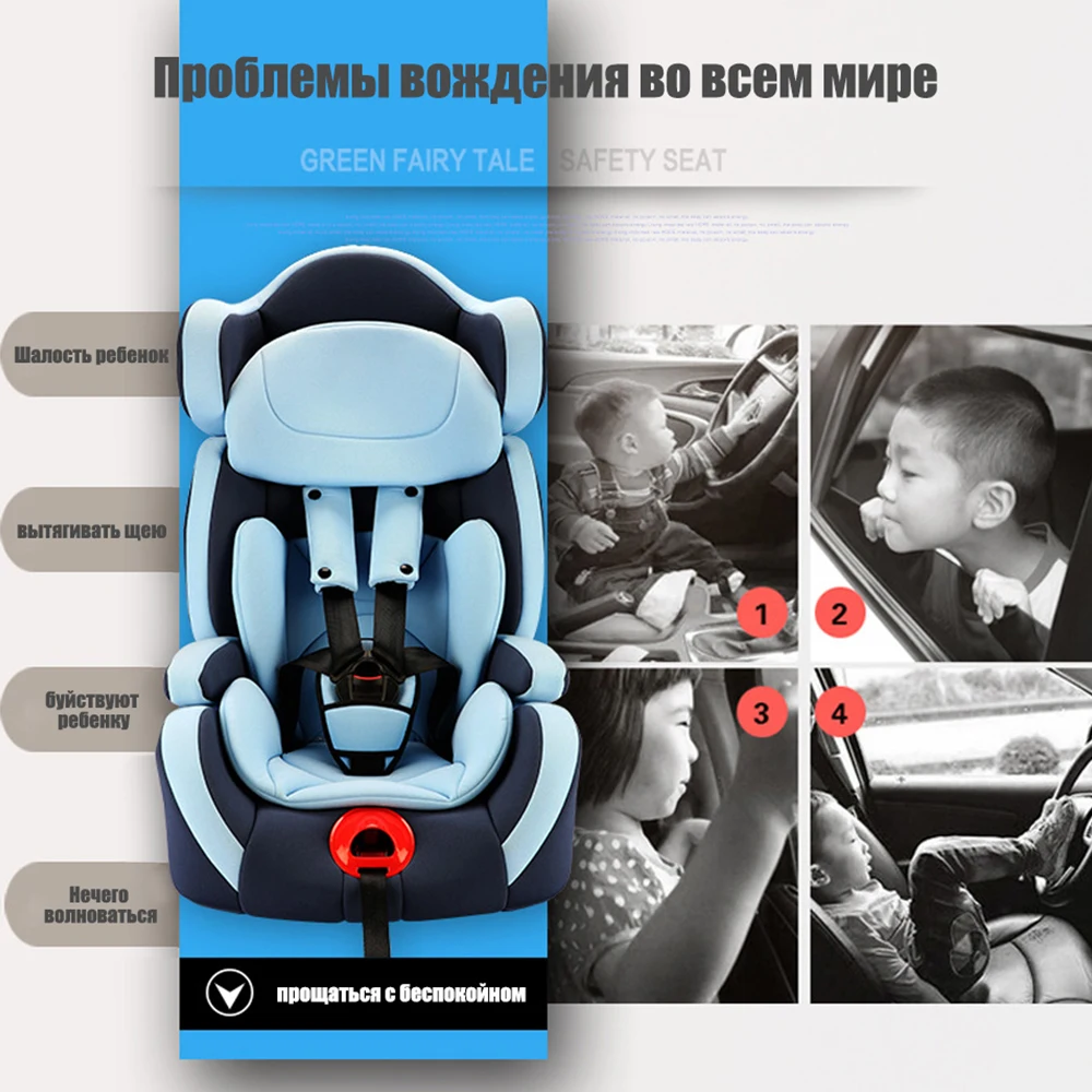 IMBABY детское автокресло 9 months to 12 years Old для детей Авто Детская безопасность сиденье