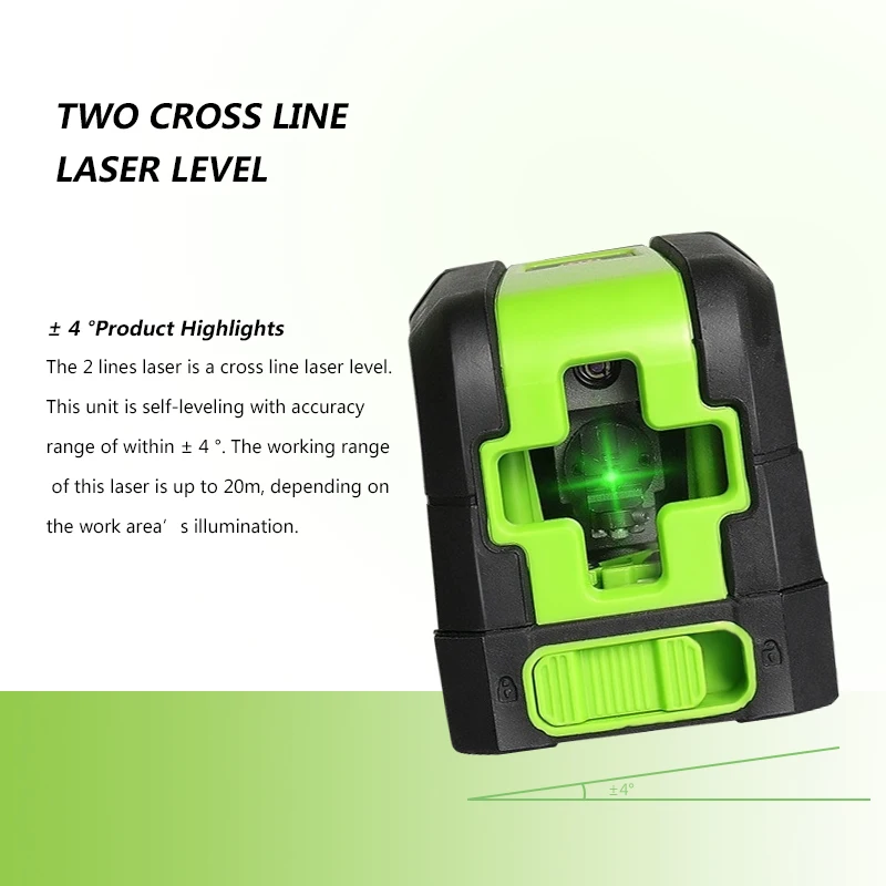 

Red or Green laser level self leveling,digital laser level meter without bracket -battery Included