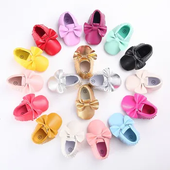 

PU Leather Tassel Baby Girls Boys Shoes Infants Moccasins Newborn Shoes Soft New born Crib Shoes Sneakers First Walker
