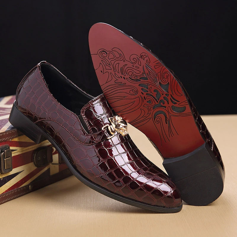 Preto Verão De Sapatos Designer Couro Sociais Rugas Msw8118166 68 azul 28 Formal Homens vermelho Elegante Mens vOH1I5nWq
