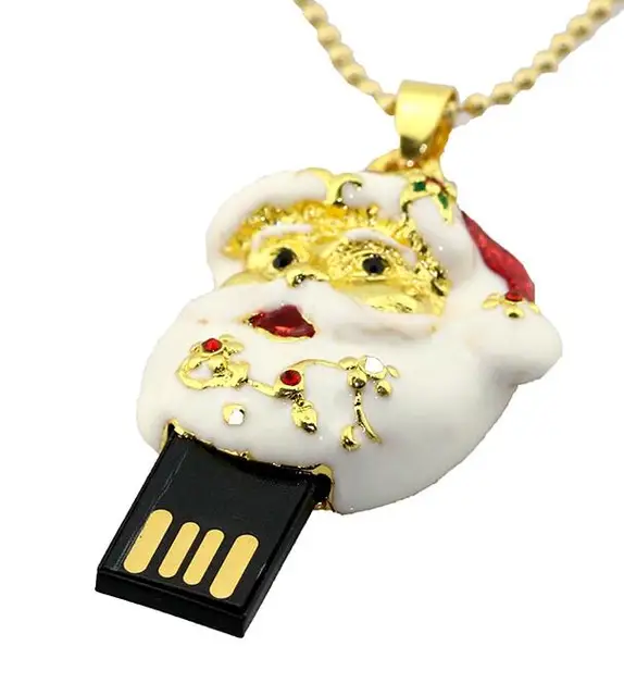 Christmas Gift USB Flash Drive 4GB 8GB 16GB 32GB Santa Claus/house/tree