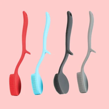 

Silicone Dish Cleaning Brush Handle Dish Scrubber Hanging Kitchen Heat-Resistant Cleaning Sponges