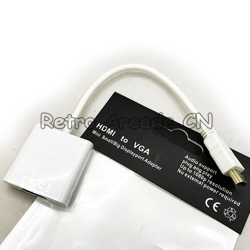 Адаптер hdmi-vga, позолоченный Высокоскоростной 1080 P активный HDMI к VGA конвертер адаптер мужчин и женщин для игровые автоматы