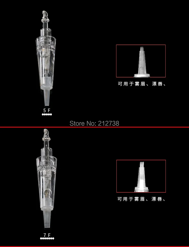 30 шт. картридж иглы микро нано Запасные иглы татуировки Советы картридж для перманентного макияжа лица вышивать tool-C0