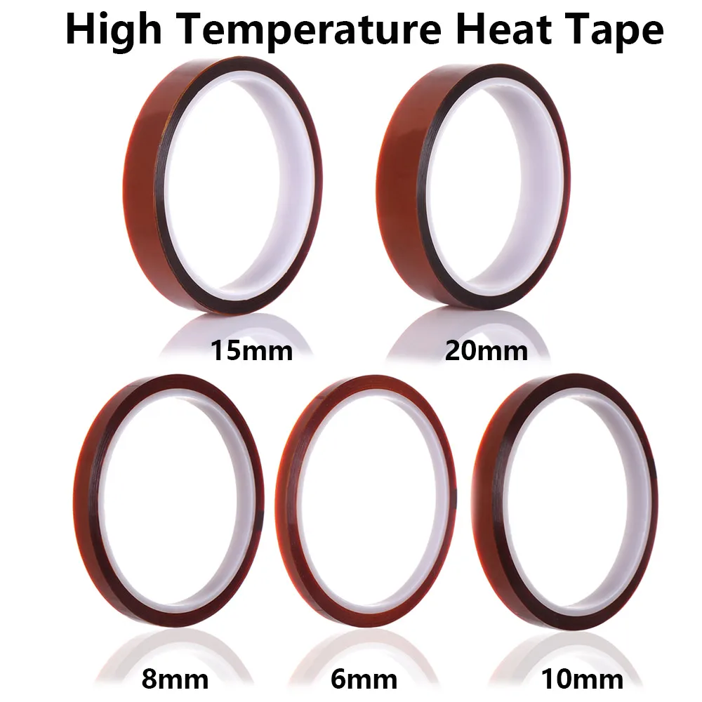 High Temperature Heat Tape Thermal Insulation Tape Polyimide Adhesive Insulating Adhesive Tape 3D Printing Board Protection