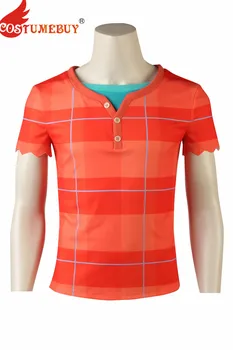 

Costumebuy Wreck It Ralph 2 Cosplay Ralph Short Sleeve Shirts Tees Tshirt Ralph Breaks Costume Men Orange Shirt Tops